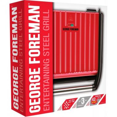 George Foreman Entertaining Steel Grill (25050-56GF)