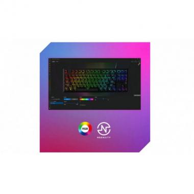 HyperX Клавіатура Alloy Origins Core PBT Aqua USB RGB ENG/RU Black