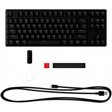 HyperX Клавіатура Alloy Origins Core PBT Aqua USB RGB ENG/RU Black