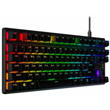 HyperX Клавіатура Alloy Origins Core PBT Aqua USB RGB ENG/RU Black