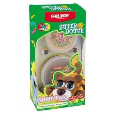 PAULINDA Масса для лепки Super Dough Shiny Eyes Лев Cobby глянцевые глаза