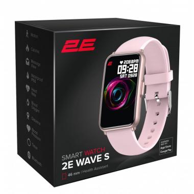 2E Смарт-годинник Wave S 46 mm Pink