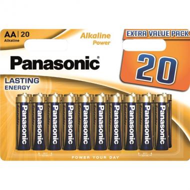 Panasonic Battery ALKALINE POWER Alkaline AA blister, 20 pcs.