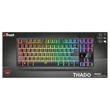 Trust Клавиатура игровая GXT 833 Thado TKL USB Black