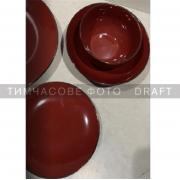 ARDESTO Soup plate Bagheria, 20 cm, Sangria, ceramics