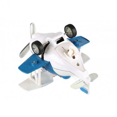 Same Toy Самолет металлический инерционный Aircraft со светом и музыкой (синий)