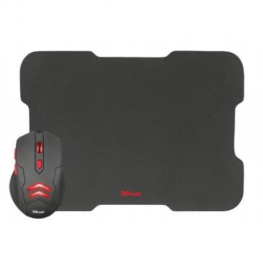 Trust Gaming mouse with Mouse pad BLACK