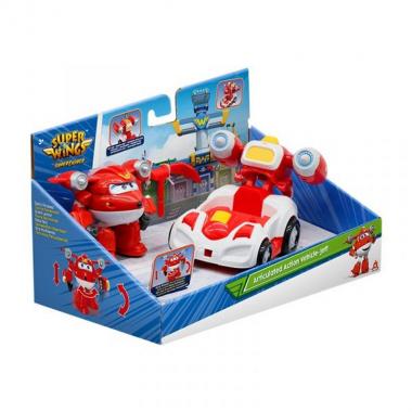 Super Wings Ігровий набір Super Wings Supercharge Articulated Action Vehicle Jett, Джет