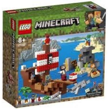 LEGO Конструктор Minecraft Приключения на пиратском корабле 21152
