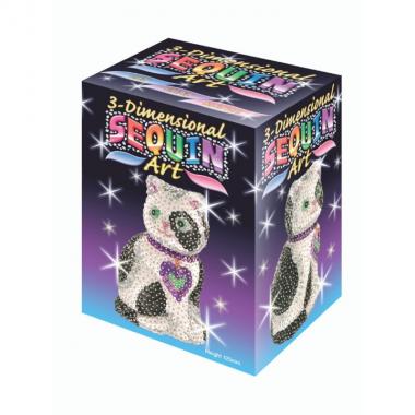 Sequin Art Craft kit - 3D Cat