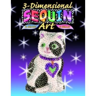 Sequin Art Craft kit - 3D Cat