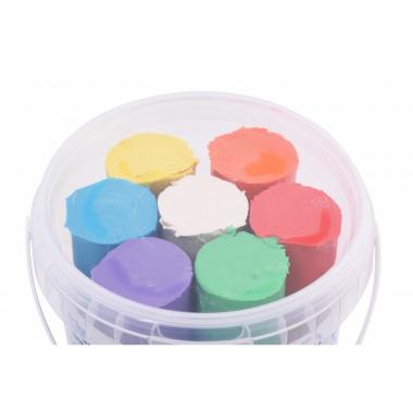 Becks Plastilin Set of modeling clay 700g. 7 colors in a bucket
