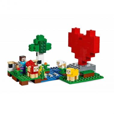 LEGO Конструктор Minecraft Шерстяная ферма 21153