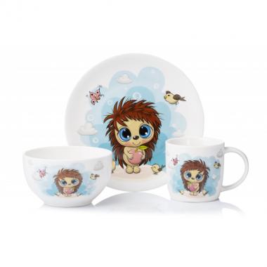ARDESTO Набір дитячого посуду Sweet hedgehog 3 пр., порцеляна