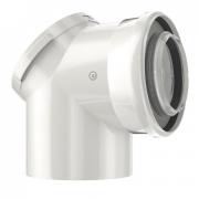 Bosch Отвод коаксиальный FC-CER80-87 с ревизионным люком для конденсационных котлов