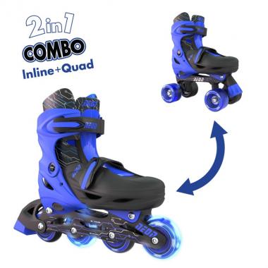 NEON COMBO SKATES (SIZE 12-2) (Blue)