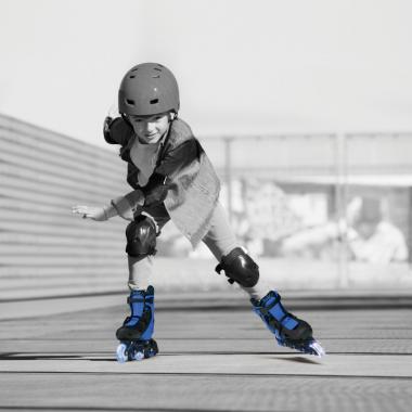 NEON COMBO SKATES (SIZE 12-2) (Blue)