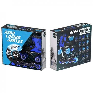 NEON COMBO SKATES (SIZE 12-2) (Blue)