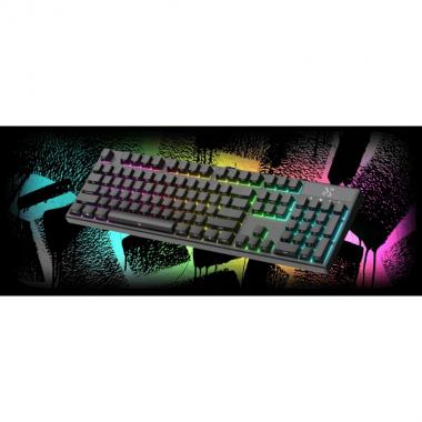 Dream Machines Gaming keyboard DreamKey Red USB RGB EN, Black