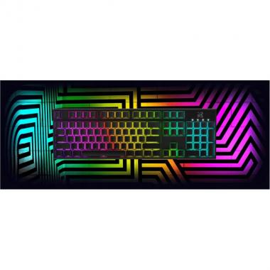 Dream Machines Gaming keyboard DreamKey Red USB RGB EN, Black