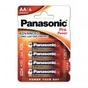 Panasonic Батарейка PRO POWER щелочная AA блистер, 4 шт.