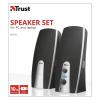Trust Акустична система (Колонки) 2.0 MILA USB Black/WHITE