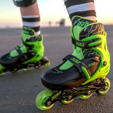NEON Ролики COMBO SKATES Салатовий (Размер 34-37)