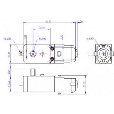 Makeblock Двигун для робота mBot - TT Geared Motor DC 6V / 200RPM