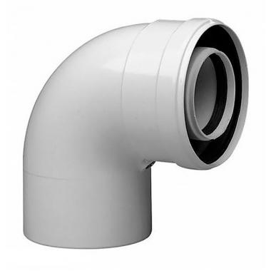 Bosch Відведення коаксіальне AZ 393 на 90°, діаметр 60/100 мм