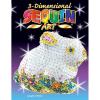Sequin Art Craft set 3D - Rabbit