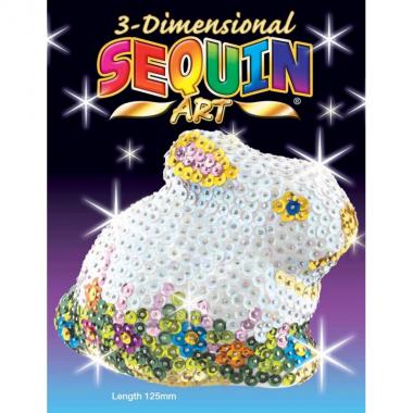 Sequin Art Craft set 3D - Rabbit
