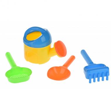 Same Toy Sand playing set - Watering can (yellow) (4 pcs.)
