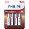 Philips Battery Power Alkaline AA blister, 4 pcs