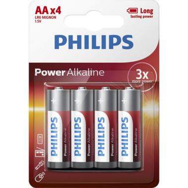 Philips Battery Power Alkaline AA blister, 4 pcs