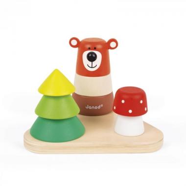 Janod Stacking Pyramid - Forest