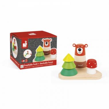 Janod Stacking Pyramid - Forest