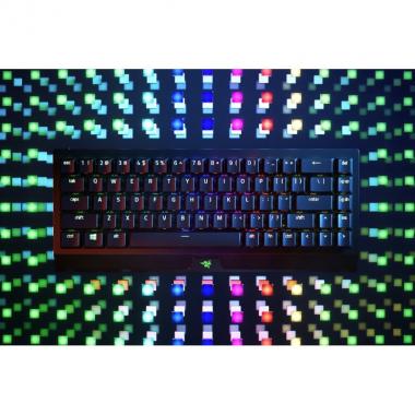 Razer Клавіатура ігрова BlackWidow V3 Mini HyperSpeed Yellow Switch Phantom Ed. WL/BT/USB US RGB, Black