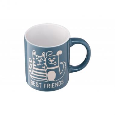 ARDESTO Чашка Best friends, 330 мл, синя, кераміка