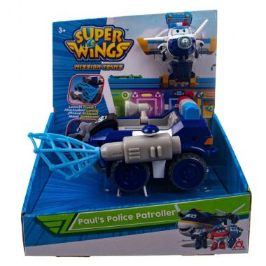 Super Wings Ігровий набір Paul's Police Rover, Поліцейський автомобіль Пола