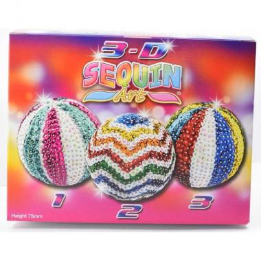 Sequin Art Craft kit - 3D TRIO Mirror Balls
