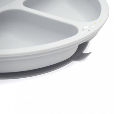 Oribel Cocoon Serveware Self-feeding & Plate Grey