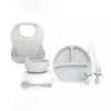 Oribel Cocoon Serveware Self-feeding & Plate Grey
