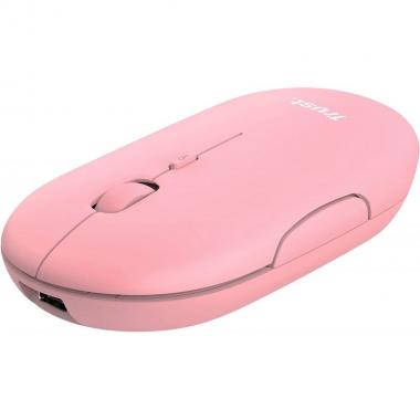Trust Mouse Puck Rechargeable Ultra-Thin BT WL Silent Pink