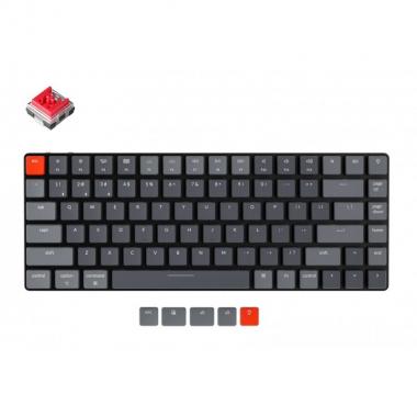 Keychron Клавиатура K3 84 Key Gateron Red RGB WL UA Black