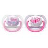 Avent Ultra Air I love pacifier 0-6m, 2pcs for girls