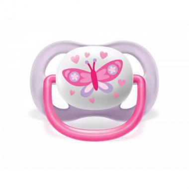 Avent Ultra Air I love pacifier 0-6m, 2pcs for girls