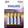 Philips Battery Lithium Ultra AA blister, 4 pcs