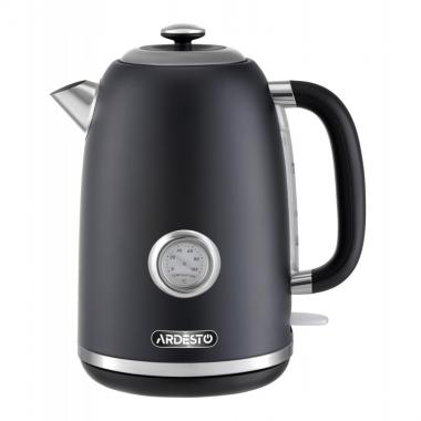 ARDESTO Електрочайник EKL-F410BG 1.8л/2200Вт/strix контроль/нерж. сталь/індикатор температури/чорний