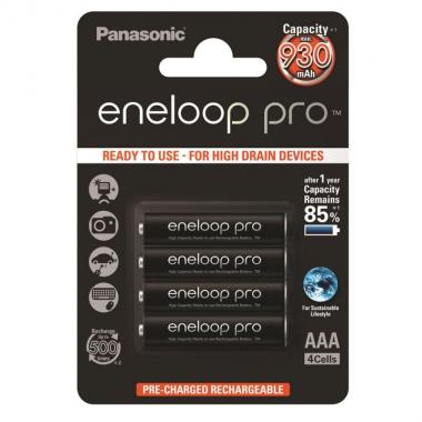 Panasonic Аккумулятор Eneloop Pro AAA 930 mAh 4BP
