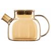 ARDESTO Tea pot Golden Moon, 1000 ml, borosilicate glass, bamboo